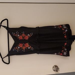 American Eagle Embroidered Floral Romper
